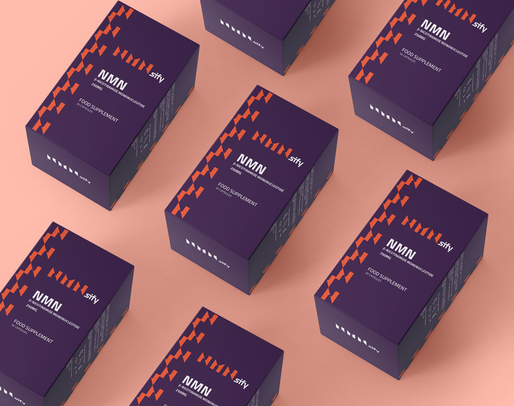 NMN_Supplement_boxes_orange_background